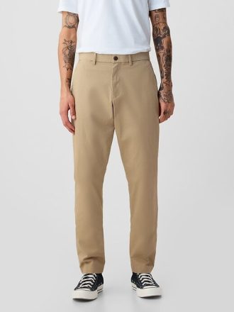 Atletik Dar Paça Modern Khaki Pantolonlar