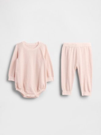 Bebek Kazak Bodysuit Kıyafet Seti