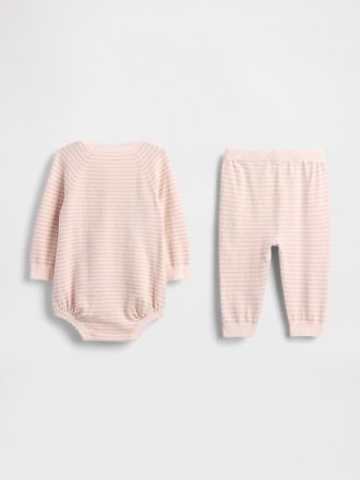 Bebek Kazak Bodysuit Kıyafet Seti