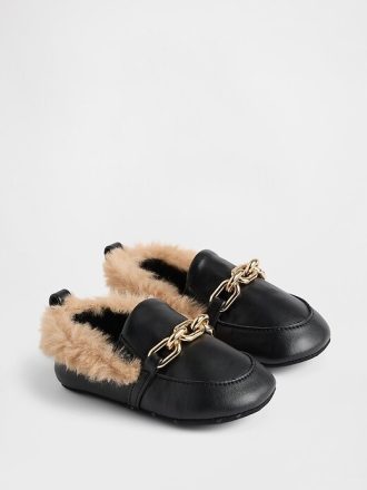 Bebek Sahte Kürk Loafer’lar
