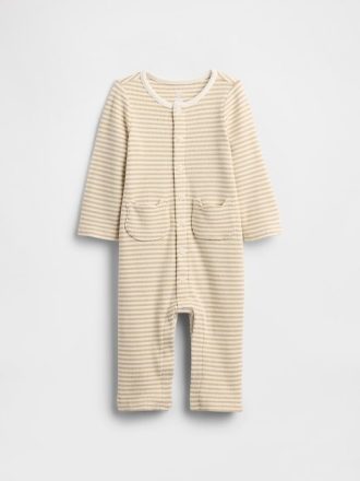 Bebek Softspun Ayıcık Cepli Tek Parça