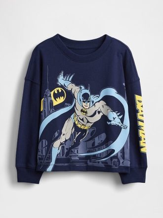 Bebek ve Yürümeye Başlayan Çocuk Batman Grafik Tişörtü
