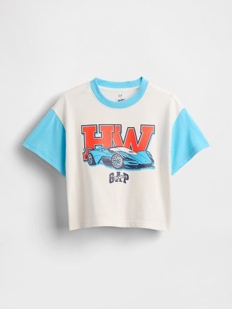 Bebek ve Yürümeye Başlayan Çocuk Büyük Boy Hot Wheels Grafik Tişörtü