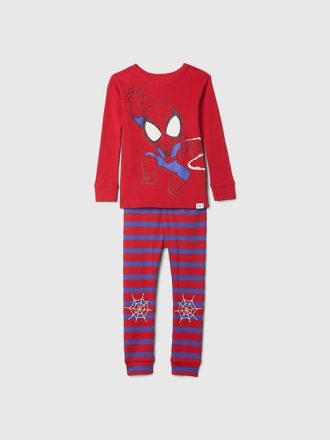 Bebek ve Yürümeye Başlayan Çocuk Marvel Organik Fırçalanmış Pamuklu Pijama Takımı