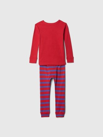 Bebek ve Yürümeye Başlayan Çocuk Marvel Organik Fırçalanmış Pamuklu Pijama Takımı