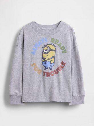Bebek ve Yürümeye Başlayan Çocuk Minion Grafik Tişörtü