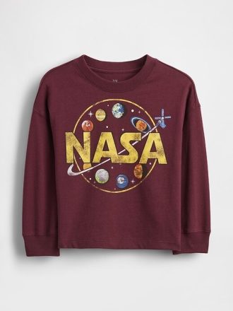 Bebek ve Yürümeye Başlayan Çocuk NASA Grafik Tişörtü