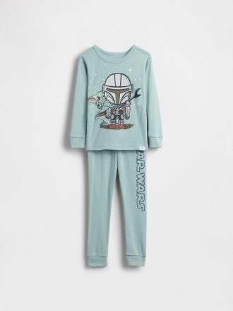Bebek ve Yürümeye Başlayan Çocuk Star Wars Organik Fırçalanmış Pamuklu Pijama Takımı