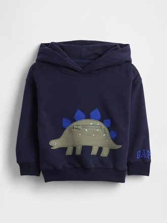 Bebek ve Yürümeye Başlayan Çocuk VintageSoft Dino Cepli Kapüşonlu Sweatshirt Bebek ve Yürümeye Başlayan Çocuk VintageSoft Dino Cepli Kapüşonlu Sweatshirt