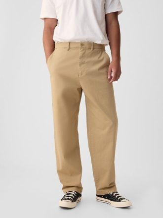 Bol Kesim Modern Khaki Pantolonlar
