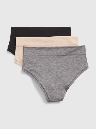 Breathe Yüksek Bel Tanga (3’lü Paket)