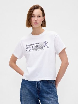 Brooklyn Atletizm Kulübü Rahat Grafik Tişörtü