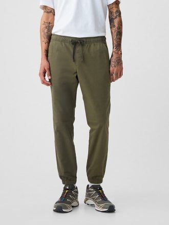 Canvas Slim Jogger Pantolon