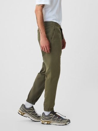 Canvas Slim Jogger Pantolon