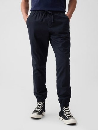 Canvas Slim Jogger Pantolon