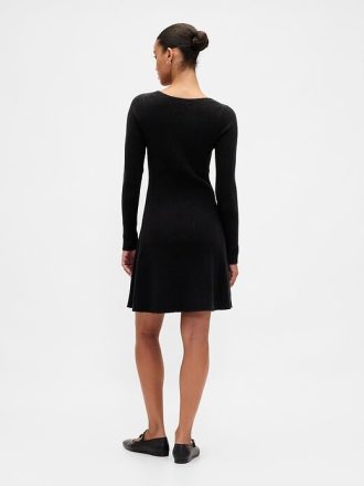 CashSoft Rib Mini Kazak Elbise