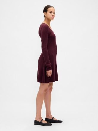 CashSoft Rib Mini Kazak Elbise