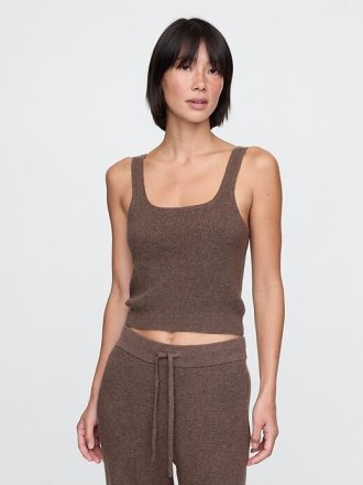 CashSoft Waffle Crop Pijama Üstü