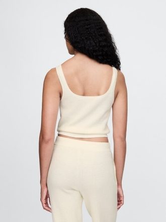 CashSoft Waffle Crop Pijama Üstü