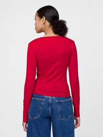 CloseKnit Jersey Henley Tişörtü