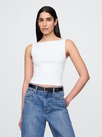 CloseKnit Jersey Tekne Yaka Kısa Kollu Atlet