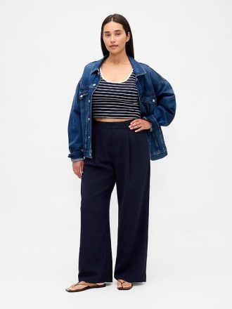 Curvy 365 Yüksek Bel Pileli Pantolon