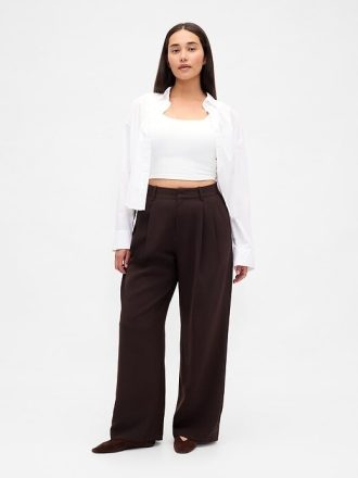 Curvy 365 Yüksek Bel Pileli Pantolon