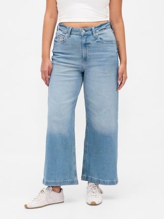 Curvy High Stride Geniş Paça Bilek Pantolonu