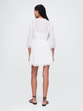 Dantelli Mini Elbise