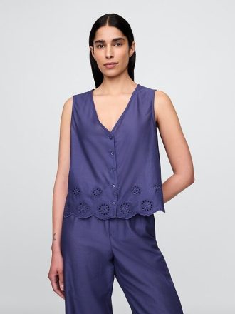 Delikli Etek Ucu Pijama Üstü