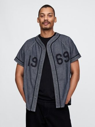 Denim 1969 Logolu Beyzbol Forması