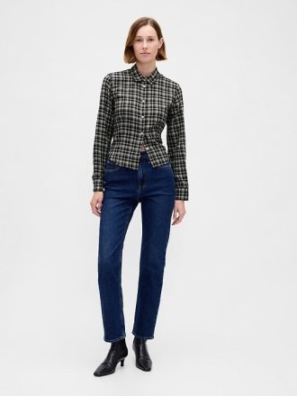 Flanel Fitted Ekose Gömlek