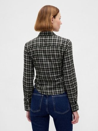 Flanel Fitted Ekose Gömlek
