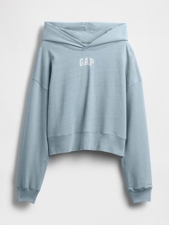 Fransız Havlu Americana Kısa Kapüşonlu Sweatshirt