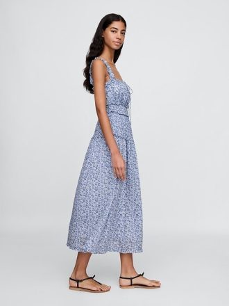 Gap × DÔEN Çiçekli Midi Elbise