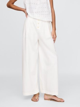Gap × DÔEN Yüksek Bel Pileli Pantolon