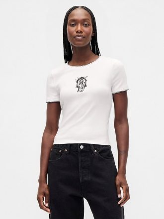 Gap × Disney Tim Burton’ın Kabus Öncesi Noel Filmi Modern Küçültülmüş Tişört