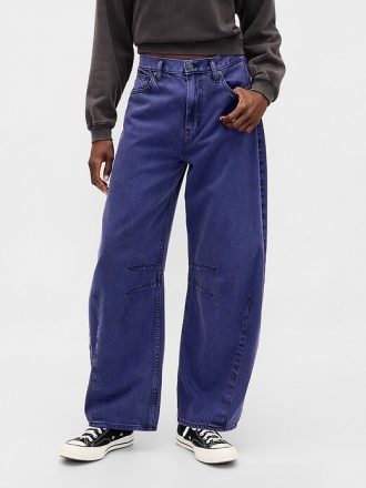 Gap × Disney Tim Burton’ın Kabus Öncesi Noel’i Orta Bel UltraSoft Varil Kot Pantolon