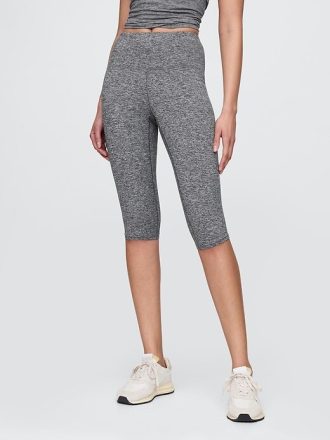 GapFit Smooth Yüksek Bel Jersey Kırpılmış Tayt