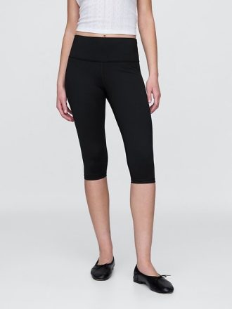 GapFit Yüksek Bel Güçlü Kırpılmış Tayt