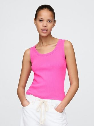 Kaburga Kepçeli Tank Top