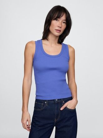 Kaburga Kepçeli Tank Top