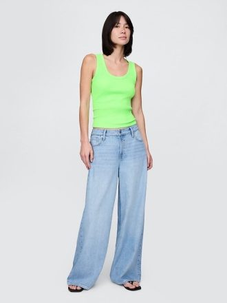 Kaburga Kepçeli Tank Top