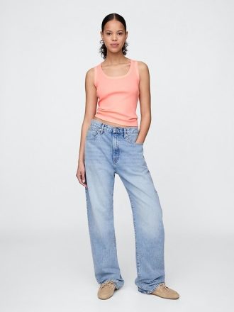 Kaburga Kepçeli Tank Top