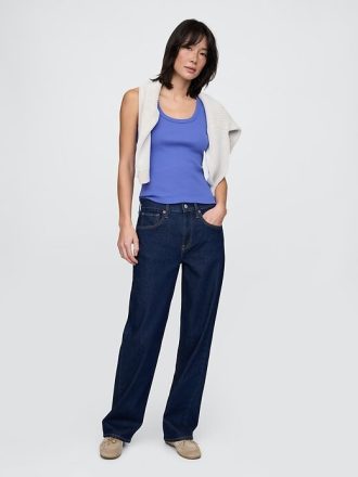 Kaburga Kepçeli Tank Top