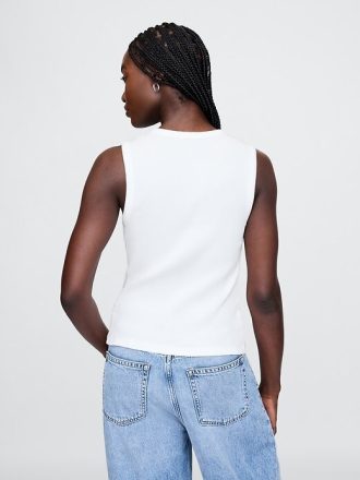 Kaburga Kepçeli Tank Top