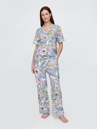 Keten Karışımlı Pijama Pantolonu