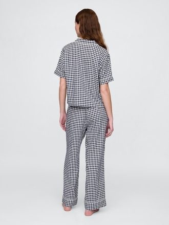 Keten Karışımlı Pijama Pantolonu