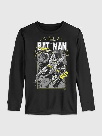 Küçük Çocuk DC Comics Batman Grafik Uzun Kollu Tişört