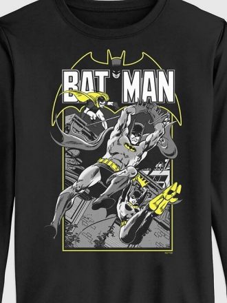 Küçük Çocuk DC Comics Batman Grafik Uzun Kollu Tişört